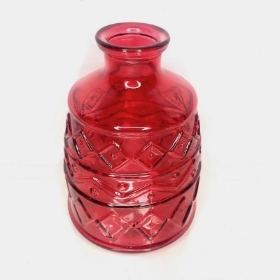 Red Aztec Vase 16cm