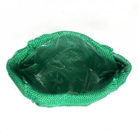 Green Hessian Bag 12cm