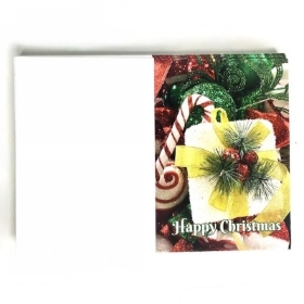 Folding Card Happy Christmas x 25