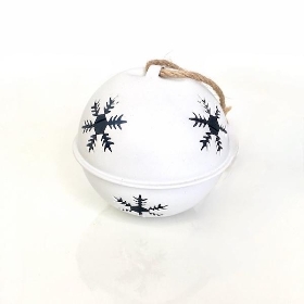 White Christmas Bell 8cm