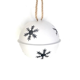 White Christmas Bell 8cm