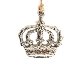 Silver Hanging Crown 6cm