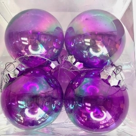 Iridescent Bauble 6cm x 8