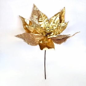 Gold Poinsettia 50cm