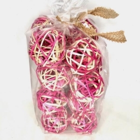 16 x Pink Brunch Balls in Bag