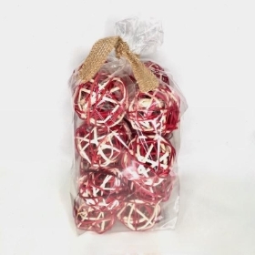 16 x Red Brunch Balls in Bag