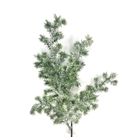 Glittered Yew Stem 48cm