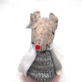 Fabric Mouse Dangly Legs 16cm