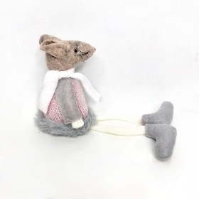 Fabric Mouse Dangly Legs 16cm