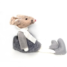 Fabric Mouse Dangly Legs 16cm