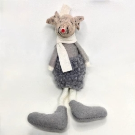 Fabric Mouse Dangly Legs 16cm