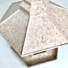 Cream Chaff Hexagonal Feeder 24cm