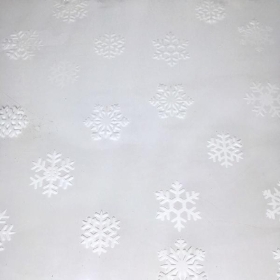 White Snowflake Cellophane 100m