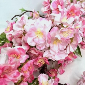 Pink Deluxe Blossom Wreath 60cm