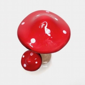 Ceramic Toadstool Duo 15cm