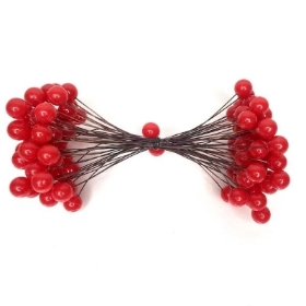 Red Double Ended Holly Berry 12cm x 50