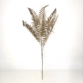 Champagne Glitter Fern 75cm