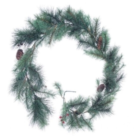 Green Spruce & Berry Garland 270cm