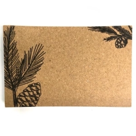 Kraft Pinecone Small Florist Cards