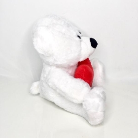 White I Love You Teddy 28cm