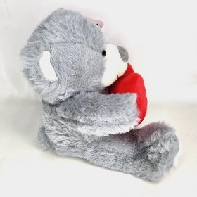 Grey I Love You Teddy 20cm