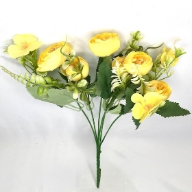 Yellow Ranunculus Bush 29cm