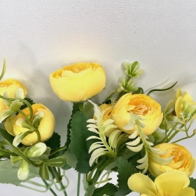 Yellow Ranunculus Bush 29cm