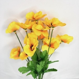 Yellow Pansy Bush 34cm