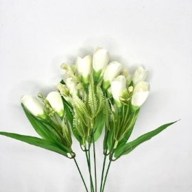 White Tulip Bush 36cm