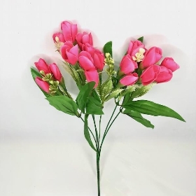 Hot Pink Tulip Bush 36cm