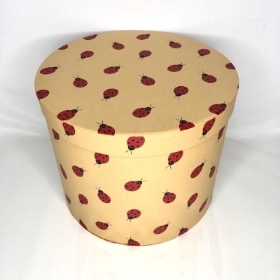 Kraft Hat Box Ladybird 17.5cm