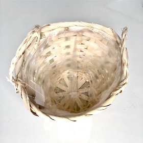 White Bamboo Basket 15cm