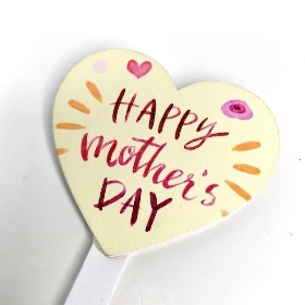 Happy Mothers Day Pick 17cm x 12