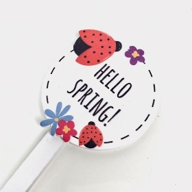 Hello Spring Pick 17cm x 12