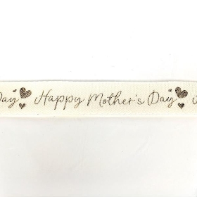 Happy Mothers Day Ribbon 19mm