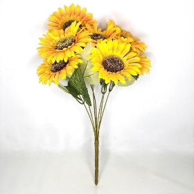 Yellow Sunflower Bush 42cm