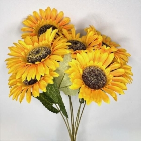 Yellow Sunflower Bush 42cm