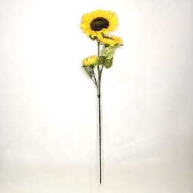 Yellow Sunflower Spray 95cm