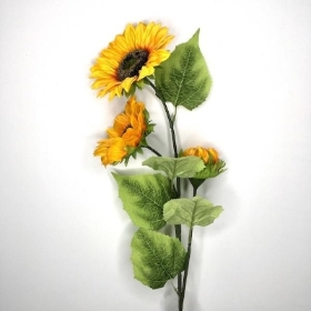 Yellow Sunflower Spray 91cm