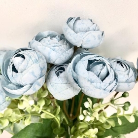 Dusky Blue Ranunculus Bush 30cm