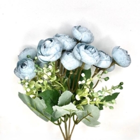 Dusky Blue Ranunculus Bush 30cm