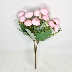 Pale Pink Ranunculus Bush 30cm