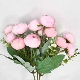 Pale Pink Ranunculus Bush 30cm