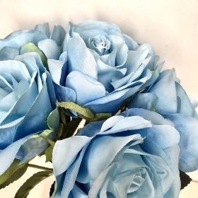 Blue Rose Bundle 30cm