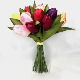 Mixed Tulip Posy 29cm