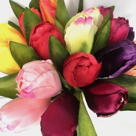 Mixed Tulip Posy 29cm