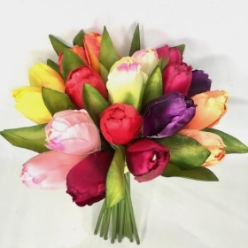 Mixed Tulip Posy 29cm