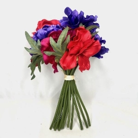 Mixed Anemone Posy 27cm