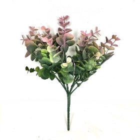 Pink Green Eucalyptus Bush 26cm