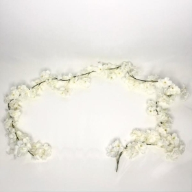 Ivory Cherry Blossom Garland 180cm